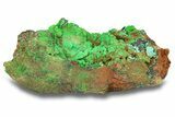 Striking Green Conichalcite on Chrysocolla - Namibia #285061-1